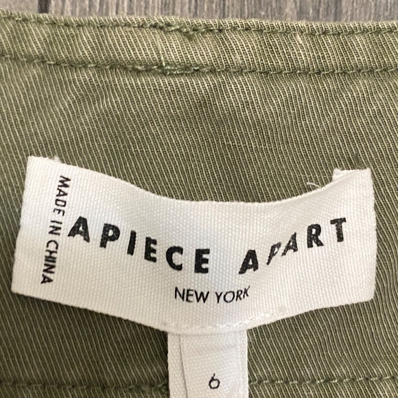 Apiece Apart Cybil Cropped Trouser in Thyme Size 6 - Picture 7 of 14